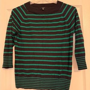 Green striped Talbots sweater